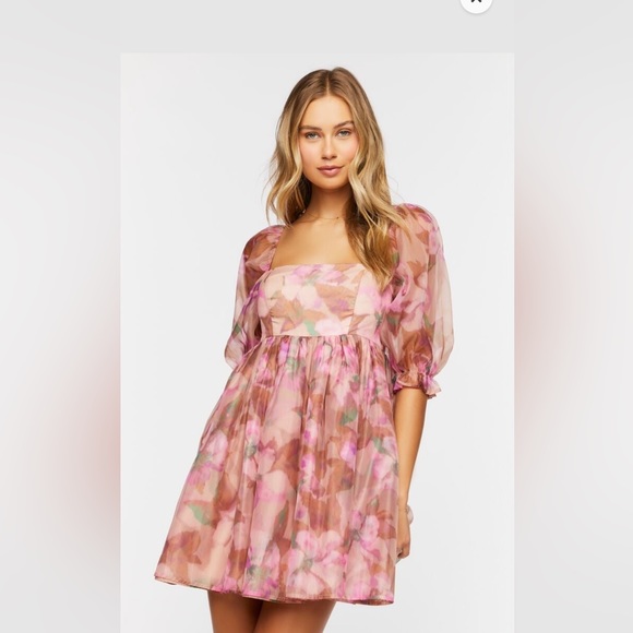 Forever 21 | Dresses | Floral Babydoll Mini Dress | Poshmark